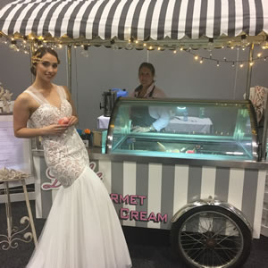 Ice Cream Cart with Bride