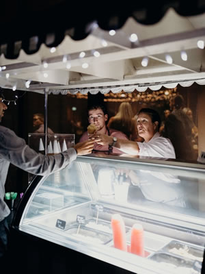 Ice Cream Cart in use at event